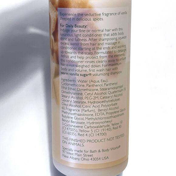 THE BODY SHOP Works Pleasures Rare Warm Vanilla Sugar Volumizing Conditioner - Picture 6 of 6